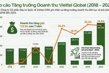 Báo cáo tăng trưởng doanh thu Viettel Global (2018-2025)