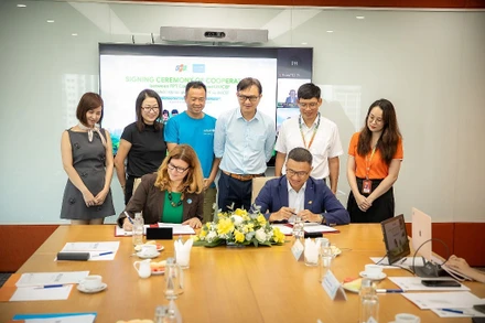 UNICEF và FPT hợp tác thúc đẩy giải pháp công nghệ vì trẻ em Việt Nam. Ảnh UNICEF Viet Nam/ Trương Việt Hùng