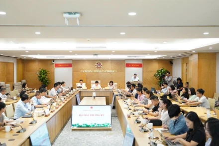 Toàn cảnh họp báo của Bộ Khoa học và Công nghệ chiều 5/8.