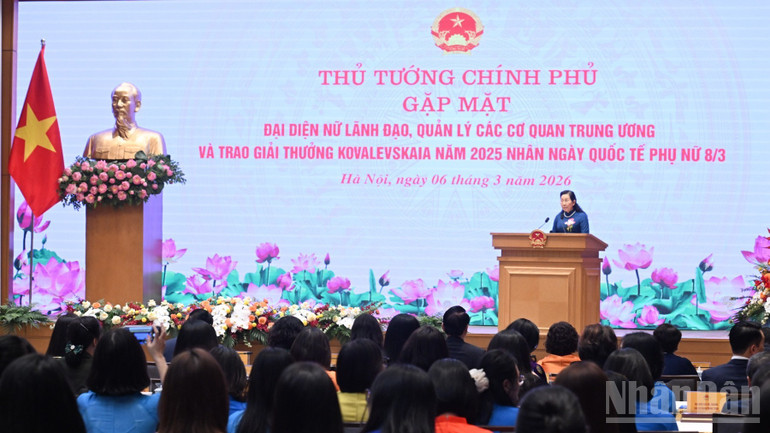 Quang cảnh cuộc gặp mặt. (Ảnh: TRẦN HẢI)
