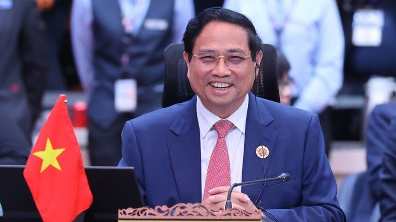 Thủ tướng Phạm Minh Chính đề xuất ba trọng tâm hợp tác chính cụ thể hóa khuôn khổ hợp tác mới ASEAN-New Zealand. (Ảnh: NHẬT BẮC/VGP) n4-4343.jpg