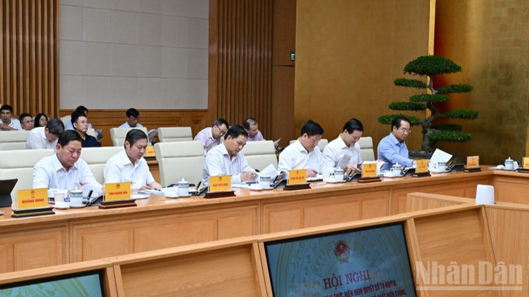Các đại biểu tham dự hội nghị. (Ảnh: TRẦN HẢI) ndo_br_a3-6885.jpg