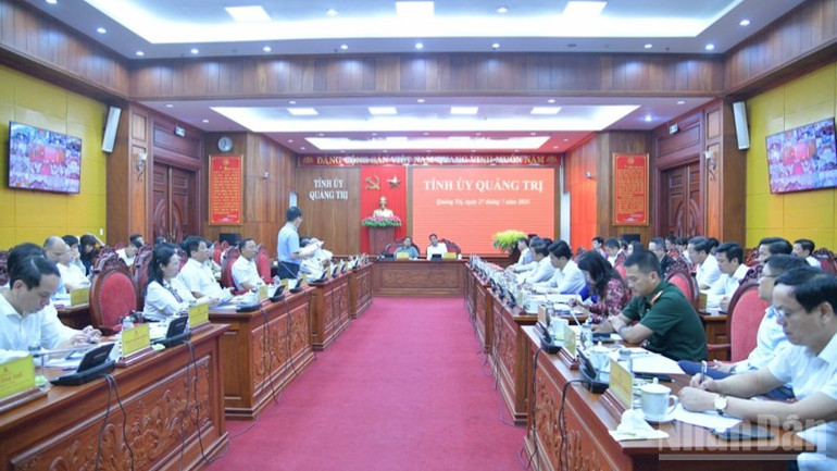Quang cảnh cuộc làm việc. (Ảnh: THANH GIANG) ndo_br_c5-7017.jpg