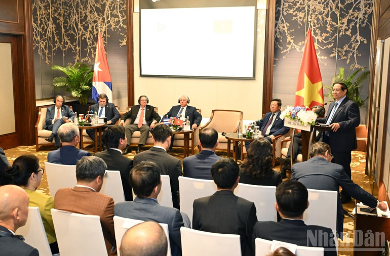 Quang cảnh buổi gặp gỡ doanh nghiệp (Ảnh: Trần Hải). ndo_br_ac7.jpg