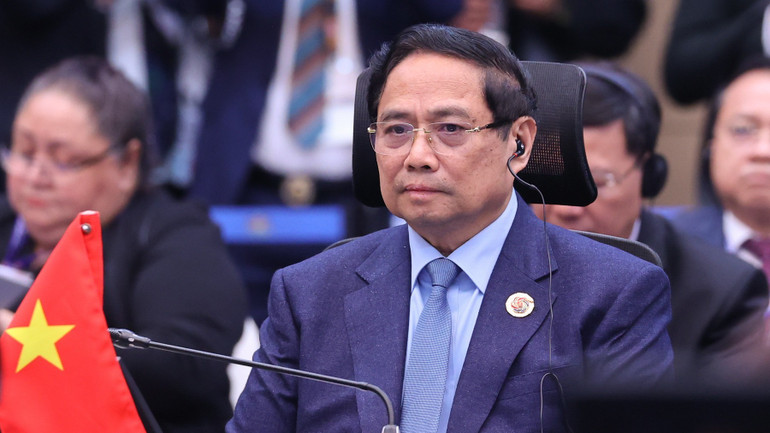 Thủ tướng Phạm Minh Chính dự Hội nghị Cấp cao ASEAN-Liên hợp quốc lần thứ 15. (Ảnh: VGP/Nhật Bắc) u2-9630.jpg