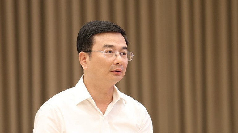 Phó Thống đốc Ngân hàng Nhà nước Việt Nam Phạm Thanh Hà trả lời câu hỏi của các nhà báo. (Ảnh: VGP). thanh-ha-8450.jpg