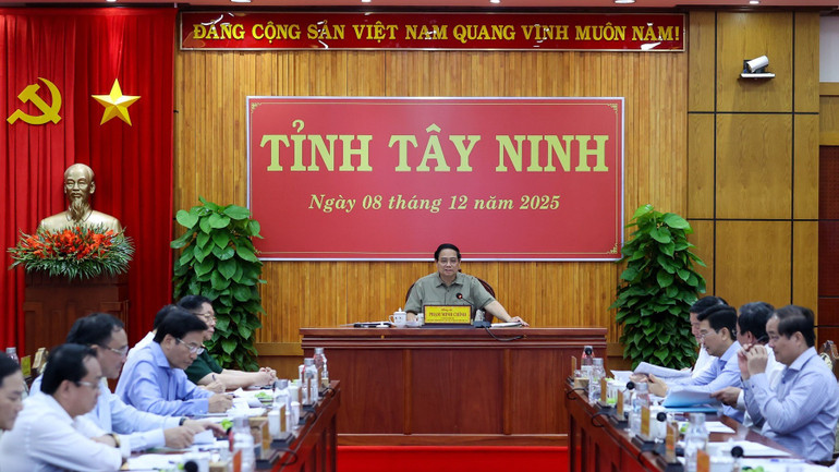 Quang cảnh cuộc làm việc. (Ảnh: VGP/Nhật Bắc)