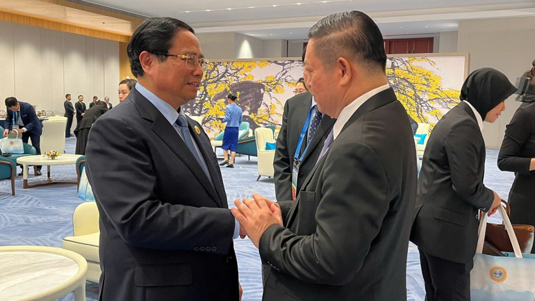 Thủ tướng Phạm Minh Chính và Tổng Thư ký ASEAN Kao Kim Hourn. c-1-kao-3139.jpg