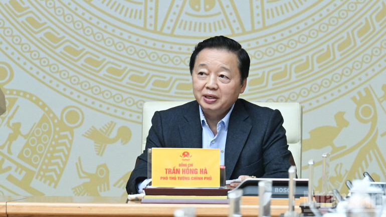 Phó Thủ tướng Trần Hồng Hà phát biểu ý kiến tại phiên họp. (Ảnh: TRẦN HẢI) ndo_br_b7-1576.jpg
