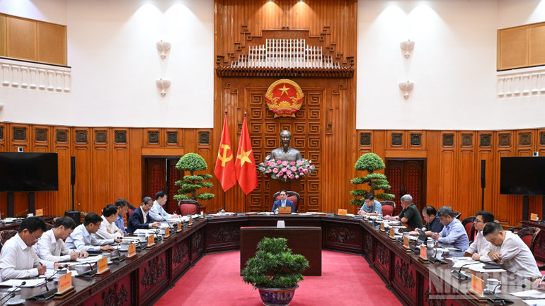 Quang cảnh cuộc họp. (Ảnh: TRẦN HẢI)
