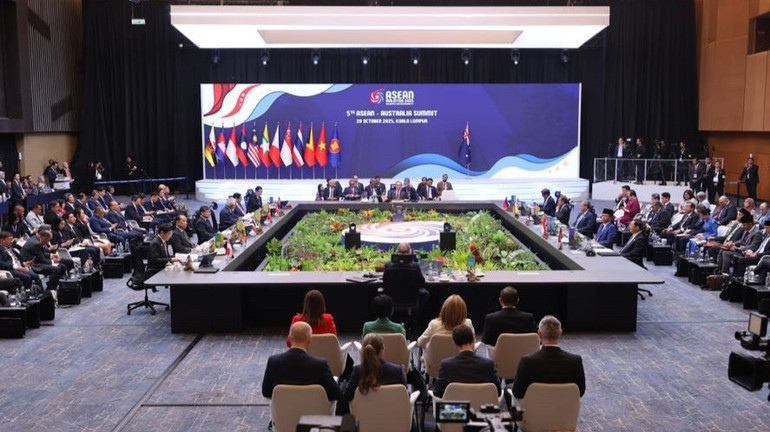 Vy från det femte toppmötet mellan ASEAN och Australien. (Foto: VGP/Nhat Bac) a1-8801-8224.jpg