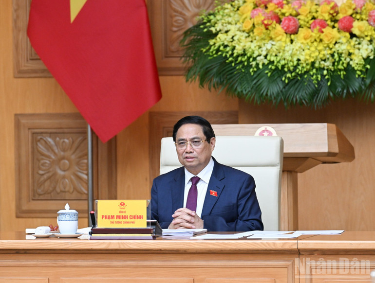 Thủ tướng Phạm Minh Chính chủ trì Phiên họp thứ 14 của Hội đồng Thi đua-Khen thưởng Trung ương. (Ảnh: TRẦN HẢI) ndo_br_e6.jpg
