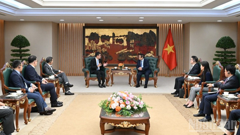 Quang cảnh buổi tiếp. (Ảnh: Trần Hải) ndo_br_b1-758.jpg