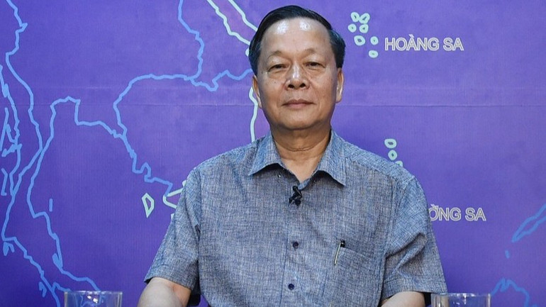 Trung tướng, Giáo sư, Tiến sĩ Nguyễn Xuân Yêm, Viện trưởng Viện An ninh phi truyền thống, Trường Quản trị và Kinh doanh, Đại học Quốc gia Hà Nội. (Ảnh: VGP) toa3-2468.jpg