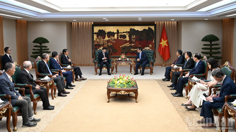 Quang cảnh buổi tiếp. (Ảnh: TRẦN HẢI) ndo_br_a1-6761-6370.jpg