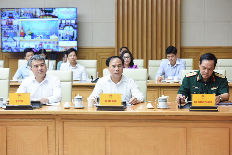 Lãnh đạo một số bộ, ngành tham dự Hội nghị. (Ảnh: Trần Hải) c4.jpg