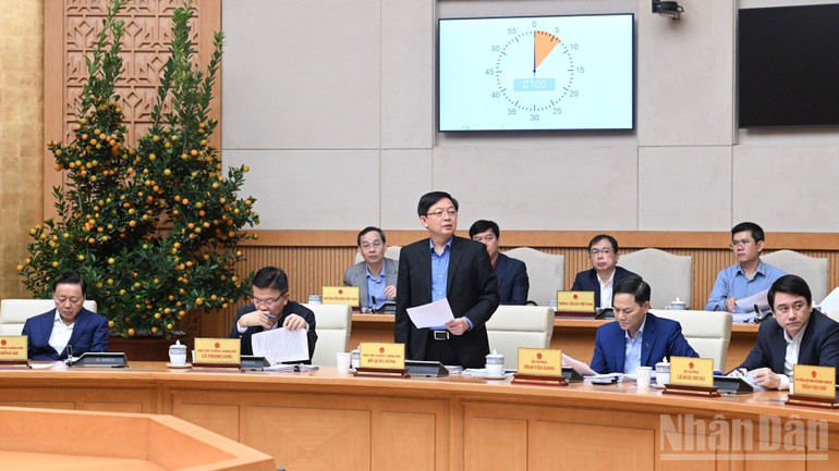 Phó Thủ tướng Hồ Quốc Dũng phát biểu ý kiến tại phiên họp. (Ảnh: Trần Hải)