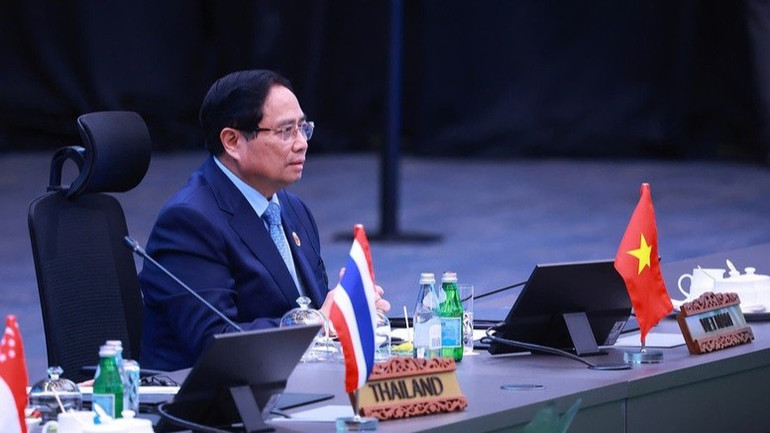 Thủ tướng Phạm Minh Chính dự Hội nghị Cấp cao lần 3 Cộng đồng châu Á phát thải ròng bằng 0. (Ảnh: Dương Giang/TTXVN) az2-2591.jpg