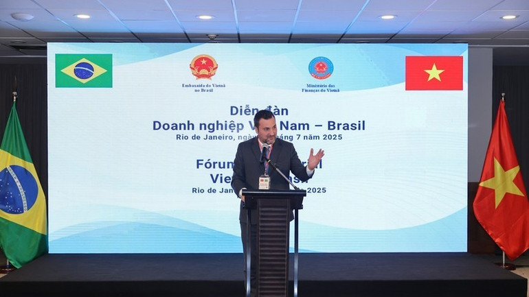 Thứ trưởng Nông nghiệp, Chăn nuôi và Cung ứng Brazil Luis Renato Alcantara Rua đánh giá quan hệ hai nước đang ở thời điểm lịch sử. (Ảnh: VGP/Nhật Bắc) ab1-6438.jpg