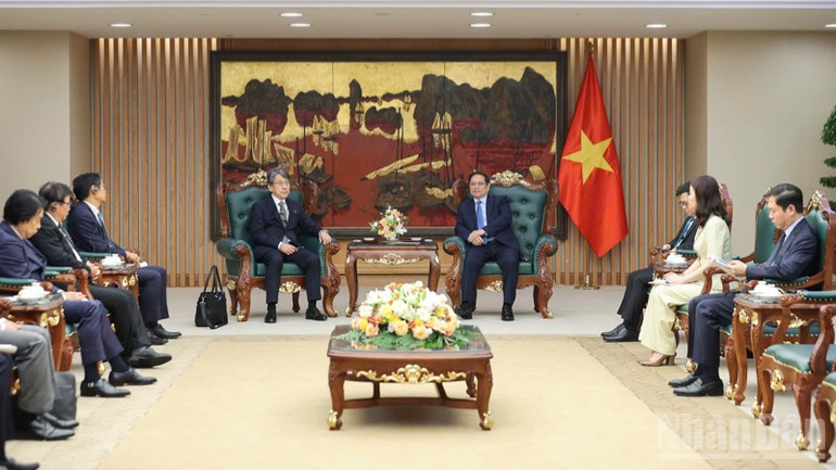Quang cảnh buổi tiếp. (Ảnh: TRẦN HẢI) ndo_br_b2-7186.jpg