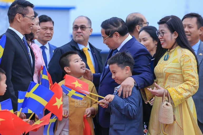 Đây là chuyến thăm đầu tiên của Thủ tướng Chính phủ Việt Nam đến Thụy Điển trong vòng 6 năm qua, nhằm làm sâu sắc hơn nữa quan hệ giữa Việt Nam với Thụy Điển - Ảnh: VGP/Nhật Bắc ca3.jpg
