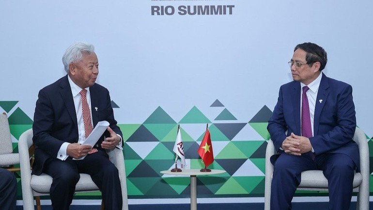 Thủ tướng Phạm Minh Chính đề nghị AIIB tiếp tục hỗ trợ Việt Nam huy động nguồn lực thực hiện các dự án lớn như tuyến đường sắt khổ tiêu chuẩn Lào Cai-Hà Nội-Hải Phòng. (Ảnh: VGP) c2-1096.jpg