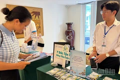 Nhiều sản phẩm du lịch y tế được giới thiệu trong khuôn khổ hội nghị sáng nay. (Ảnh: LINH BẢO)