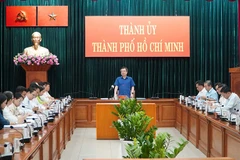 Quang cảnh buổi làm việc, (Ảnh cộng tác viên)