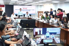 Quang cảnh buổi họp báo. (Ảnh: Linh Bảo)