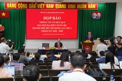 Quang cảnh buổi họp báo sau Đại hội. (Ảnh: Thế Anh)