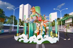 Phối cảnh đại cảnh khu A tại Lễ hội Đường sách Tết Bính Ngọ 2026. (Ảnh: Ban Tổ chức)