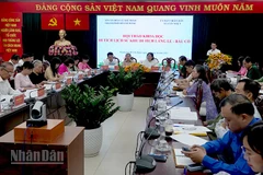 Quang cảnh hội thảo. (Ảnh: LINH BẢO)