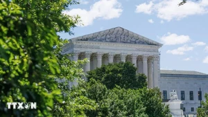 Tòa án Tối cao Mỹ ở Washington, D.C. (Ảnh: THX/TTXVN)