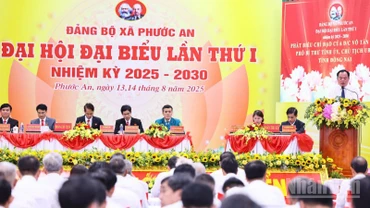 Quang cảnh Đại hội đại biểu Đảng bộ xã Phước An.