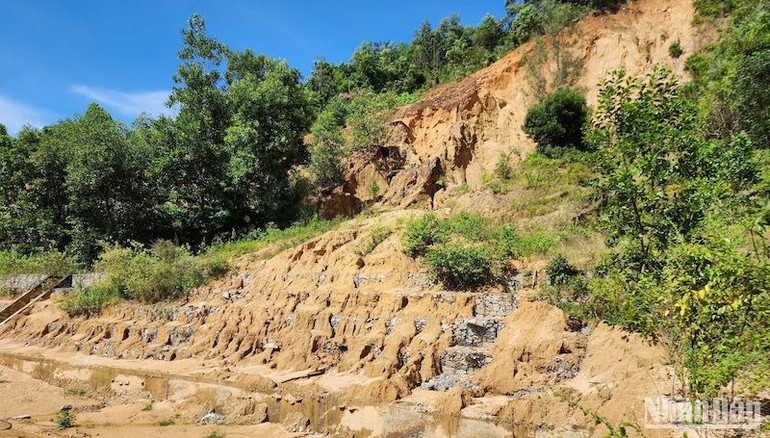 Kè rọ đá hạn chế sạt lở khu hành chính huyện Sơn Tây bị vùi lấp sau thời gian ngắn đưa vào sử dụng. Kè rọ đá hạn chế sạt lở khu hành chính huyện Sơn Tây bị vùi lấp sau thời gian ngắn đưa vào sử dụng.