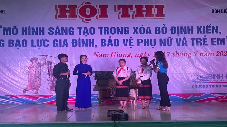 Những kiến thức, thông tin mới được Hội Liên hiệp Phụ nữ huyện Nam Giang lồng ghép qua các cuộc thi.