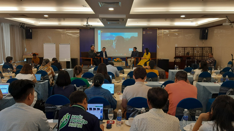 Quang cảnh hội thảo xu hướng M&A và chiến lược kêu gọi đầu tư bền vững cho doanh nghiệp Việt Nam.