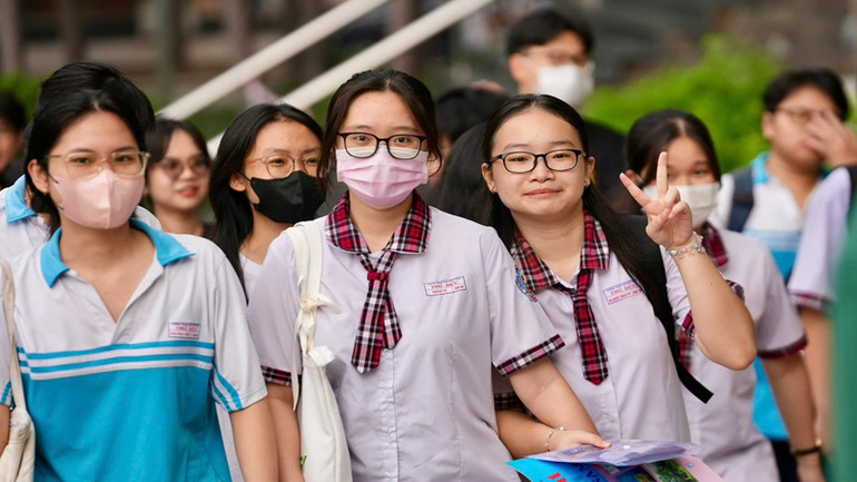 Thí sinh tham gia kỳ thi đánh giá năng lực đợt 2 năm 2024 do Đại học Quốc gia Thành phố Hồ Chí Minh tổ chức ngày 2/6.