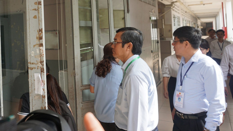 Đoàn công tác của Bộ Giáo dục và Đào tạo kiểm tra điểm thi tốt nghiệp trung học phổ thông năm 2024 trên địa bàn Thành phố Hồ Chí Minh