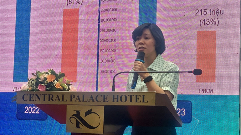 Đại biểu phát biểu tại hội thảo.