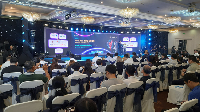 Quang cảnh lễ khai mạc Ngày hội Trí tuệ nhân tạo Việt Nam-AI4VN 2023