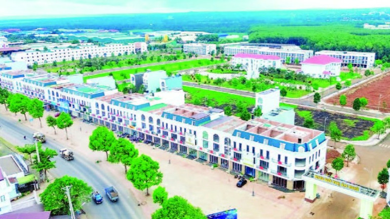 Một khu đô thị kết hợp xây dựng nhà ở xã hội do doanh nghiệp đầu tư đang được xây dựng trên địa bàn thành phố Buôn Ma Thuột.