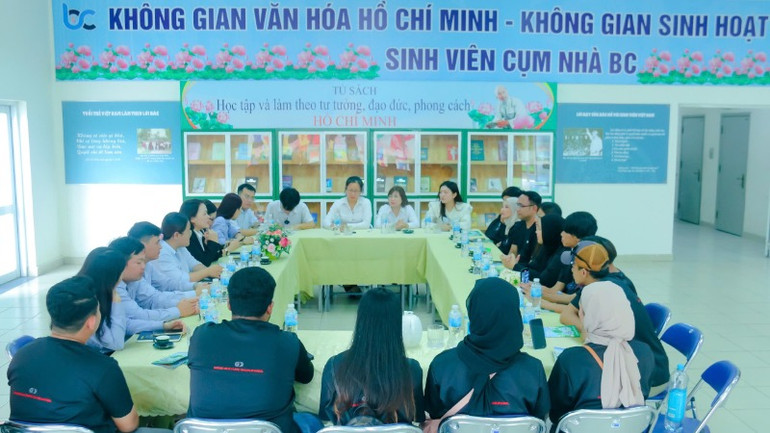 Không gian văn hóa, không gian sinh hoạt sinh viên của Ký túc xá Đại học Quốc gia Thành phố Hồ Chí Minh. (Ảnh: TTKTX) Không gian văn hóa, không gian sinh hoạt sinh viên của Ký túc xá Đại học Quốc gia Thành phố Hồ Chí Minh. (Ảnh: TTKTX)