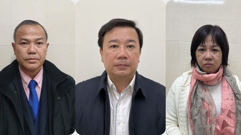 3 bị can trong vụ án. 3 bị can trong vụ án.