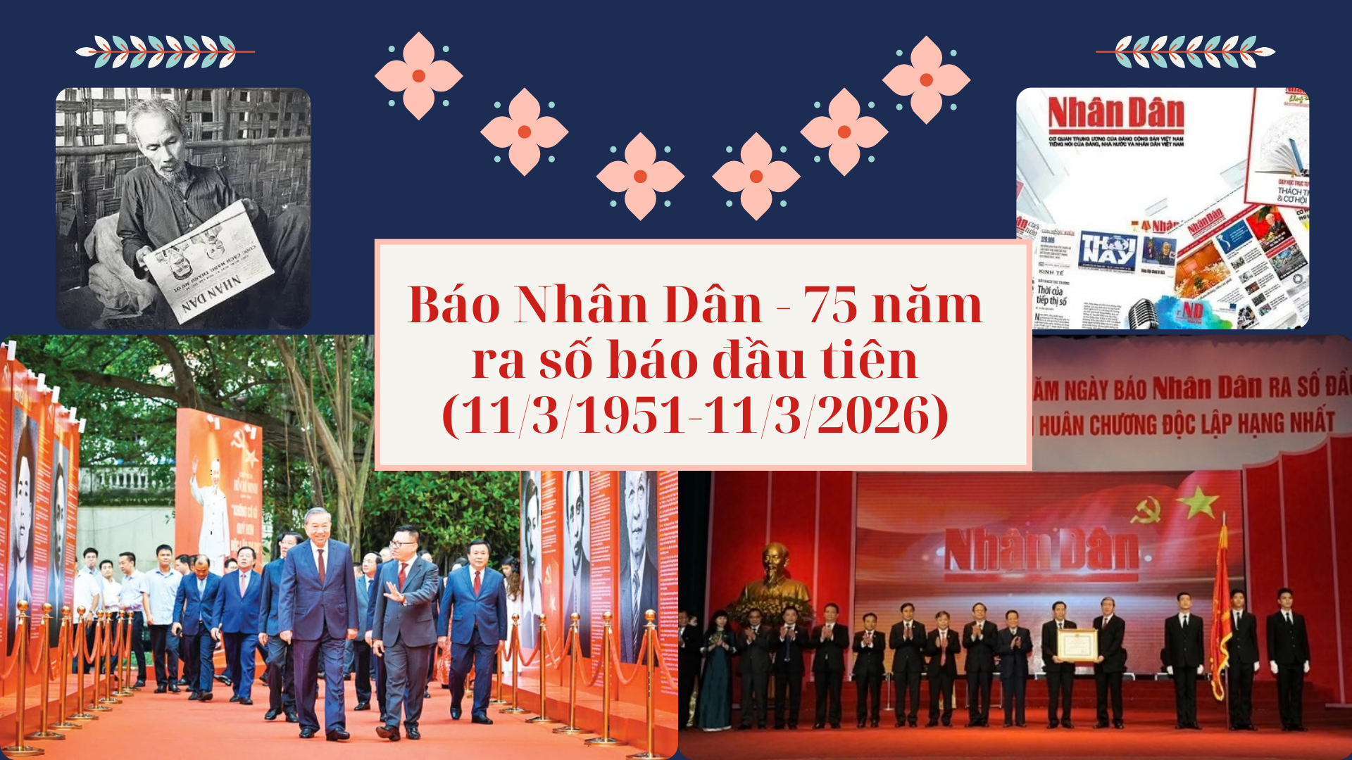 Năm 2026 đánh dấu chặng đường 75 năm xây dựng và phát triển của Báo Nhân Dân kể từ ra đời số báo đầu tiên (11/3/1951 - 11/3/2026).