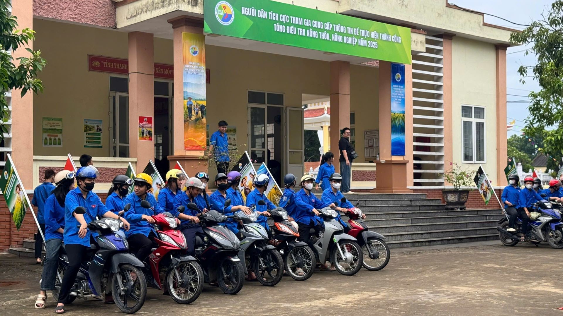 Ra quân Tổng điều tra tại trụ sở xã Thọ Phú, tỉnh Thanh Hóa ngày 1/7/2025. (Ảnh: HNV) tdt2.jpg