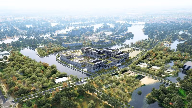 Phối cảnh 3D Trung tâm Nghiên cứu và Phát triển Viettel.