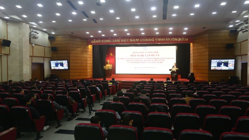 Hội nghị tập huấn về phân cấp, phân quyền và phân định thẩm quyền trong lĩnh vực quản lý nhà nước của Bộ Khoa học và Công nghệ.