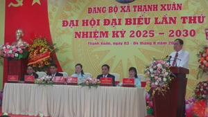 Chủ tịch Quốc hội Trần Thanh Mẫn phát biểu chỉ đạo tại Đại hội Đảng bộ xã Thạnh Xuân, thành phố Cần Thơ.