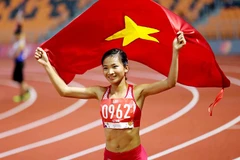 Nguyễn Thị Oanh vẫn là đầu tàu của điền kinh Việt Nam. Ảnh | KHẢ HÒA
